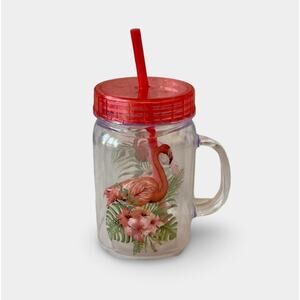 “Hello Summer” Plastic Double Walled Mason Jar